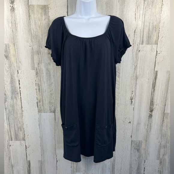 GAP Dresses & Skirts - Gap maternity navy midi lightweight tshirt dress size large